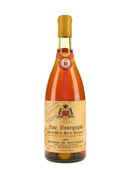 Marquis de Montdidier 1897 VSOP Fine Bourgogne Eau De Vie Bottled 1977 - Large Format 150cl / 40%