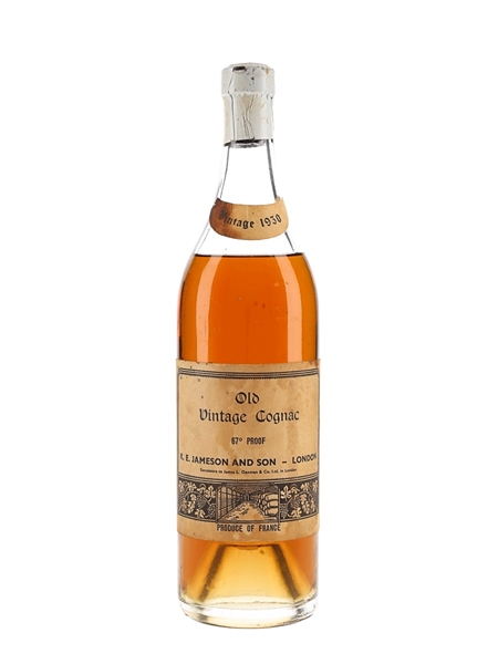 K E Jameson And Son 1930 Old Vintage Cognac Bottled 1960s 70cl / 38.2%