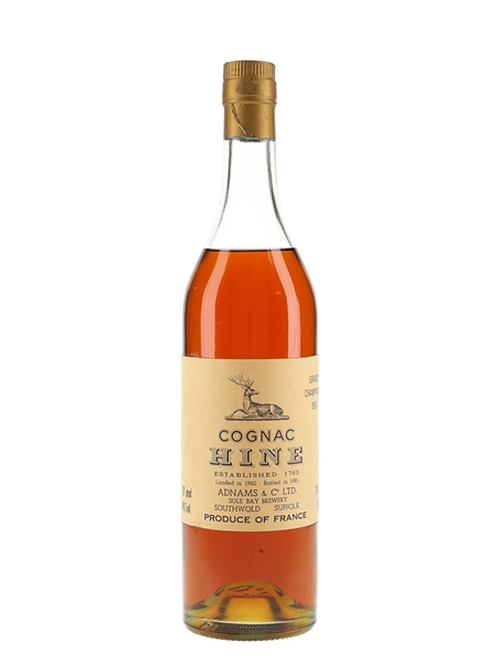 Hine 1960 Grande Champagne Cognac Landed 1962, Bottled 1981 - Adnams & Co 68cl / 40%