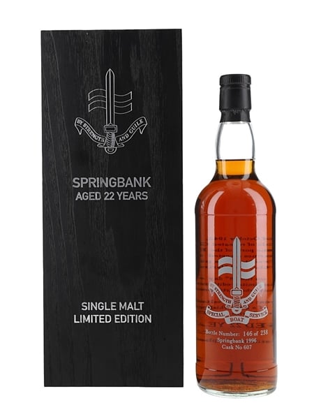 Springbank 1996 22 Year Old Cask Strength Bottled 2019 - Special Boat Service (SBS) 70cl