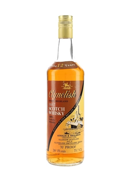 Clynelish 12 Years Old Bottled 1970s - Ainslie & Heilbron 75.7cl / 40%