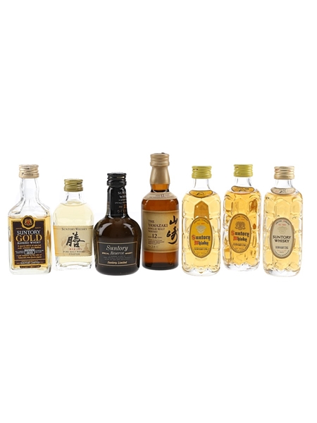 Suntory Blended Whisky & Yamazaki 12 Year Old  7 x 5cl