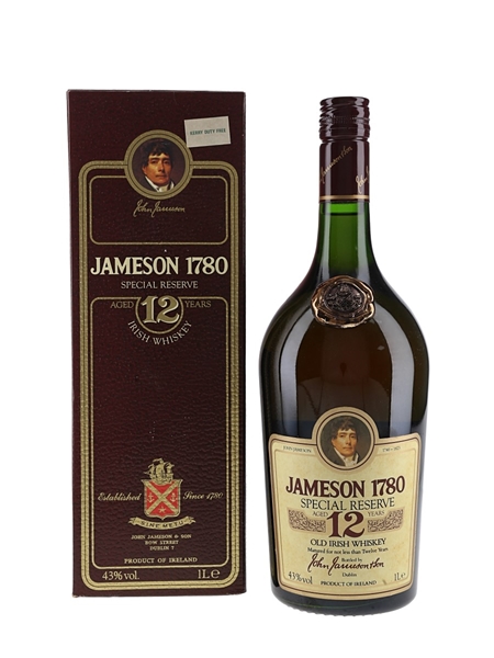 Jameson 1780 12 Year Old Bottled 1980s 100cl / 43%