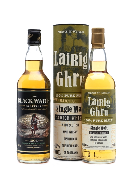 Black Watch & Lairig Ghru Scotch Whisky 2 x 70cl