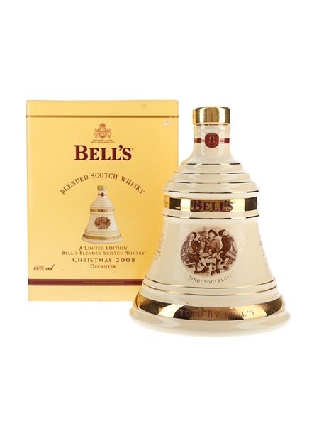 Bell's Christmas 2008 Ceramic Decanter Ting! Tog! Pluff! 70cl / 40%