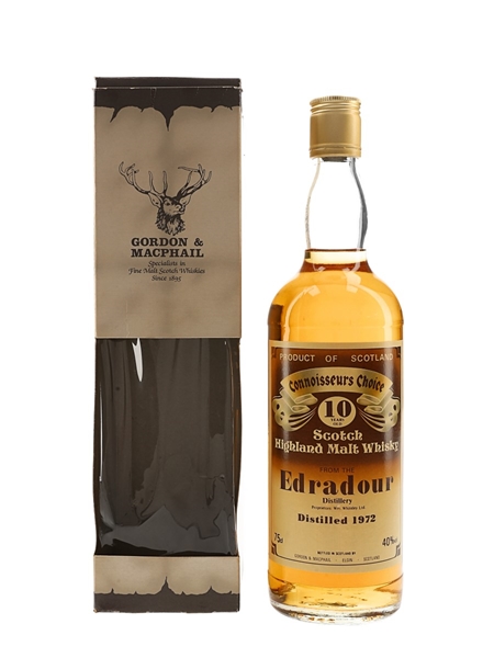 Edradour 1972 10 Year Old Connoisseurs Choice Bottled 1980s - Gordon & MacPhail 75cl / 40%