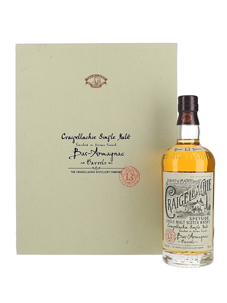 Craigellachie 13 Year Old Bas Armagnac Finish Gift set 70cl / 46%