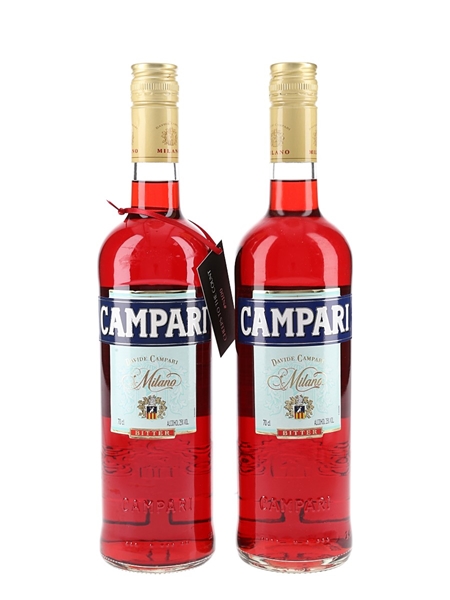 Campari Bitter Bottled 2000s 2 x 70cl / 25%