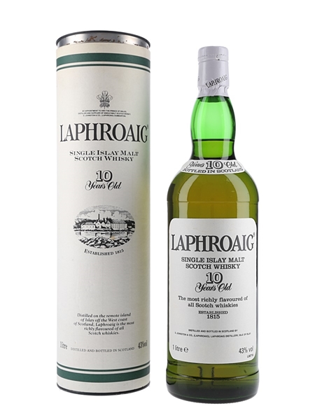 Laphroaig 10 Year Old Bottled 1990s 100cl / 43%