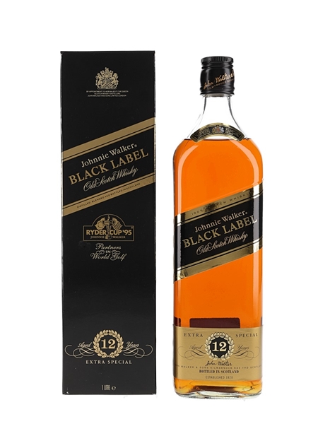 Johnnie Walker Black Label 12 Year Old Bottled 1980s 100cl / 43%