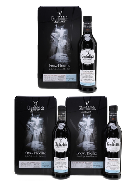 Glenfiddich Snow Phoenix - Three Bottles Bottled 2010 3 x 70cl / 47.6%