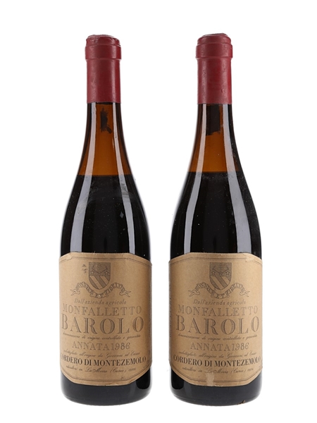 1986 Cordero Di Montezemolo Barolo Monfalletto 2 x 75cl / 13.5%