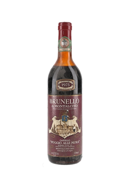 1975 Brunello di Montalcino Castello Poggio Alle Mura 75cl / 13%