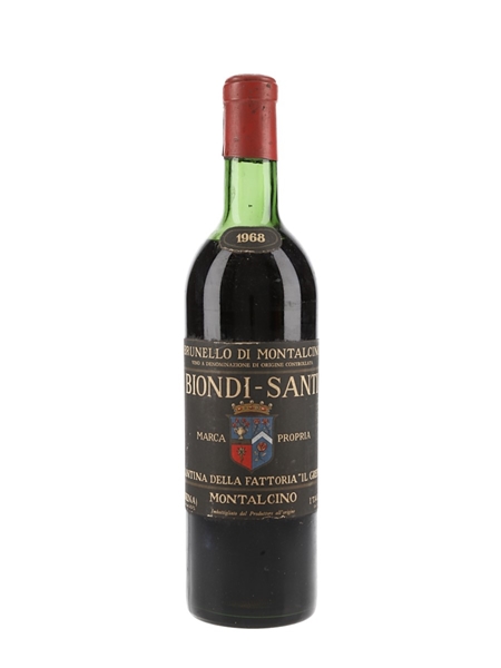 1968 Biondi Santi Riserva Brunello Di Montalcino 72cl / 12.5%