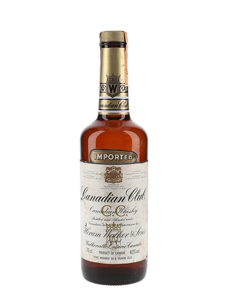 Canadian Club 6 Year Old Bottled 1980s 75cl / 40%