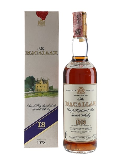 Macallan 1978 18 Year Old Bottled 1996 - Giovinetti 70cl / 43%