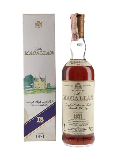 Macallan 1971 18 Year Old Bottled 1989 - Giovinetti 75cl / 43%