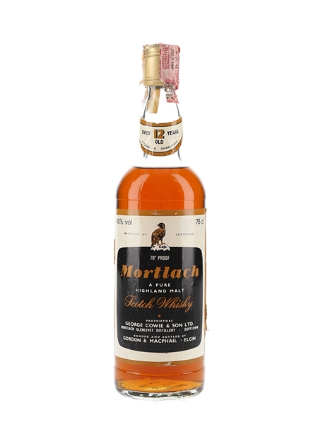 Mortlach 12 Year Old Bottled 1980s - Gordon & MacPhail 75cl / 40%