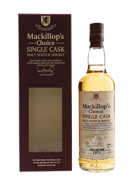 Highland Park 1973 Mackillop's Choice Bottled 2007 - Iain Mackillop 70cl / 43%