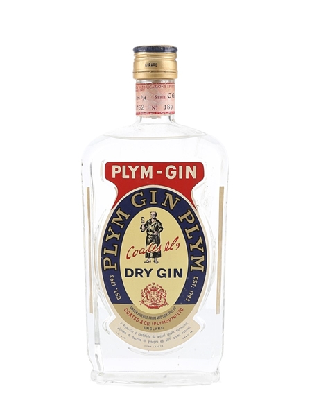 Coates & Co. Plym-Gin Bottled 1960s - Stock 75cl / 46%