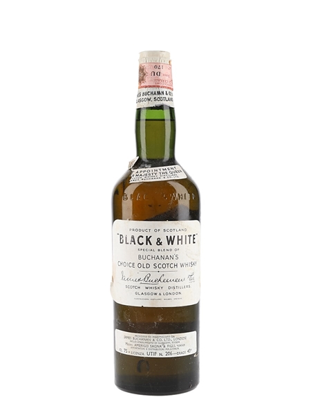 Buchanan's Black & White Spring Cap Bottled 1960s 75cl / 43%