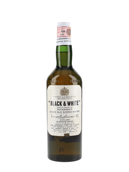 Buchanan's Black & White Spring Cap Bottled 1960s 75cl / 40%