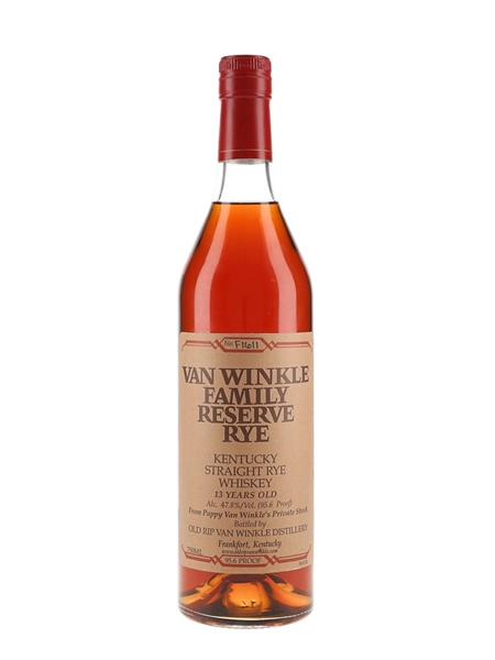 Van Winkle 13 Year Old Family Reserve Rye  75cl / 47.8%