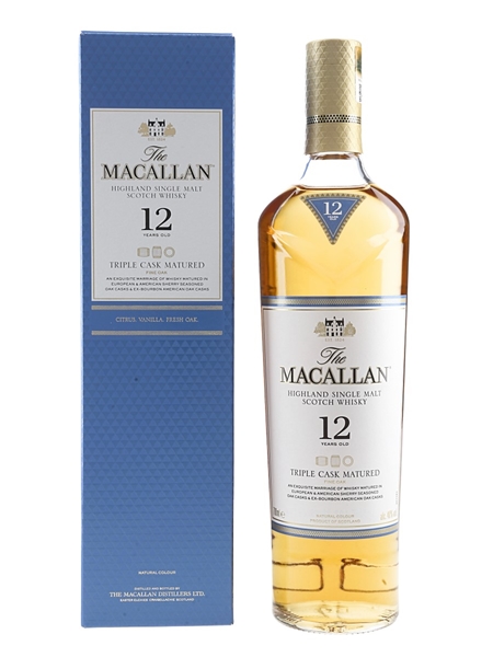 Macallan 12 Year Old Fine Oak Triple Cask Matured 70cl / 40%