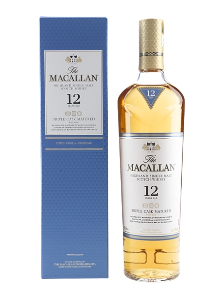 Macallan 12 Year Old Fine Oak Triple Cask Matured 70cl / 40%