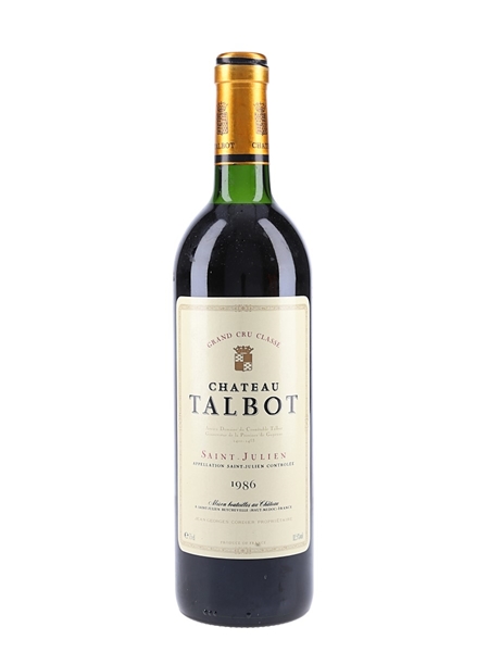 1986 Chateau Talbot Grand Cru Classe 75cl / 12.5%