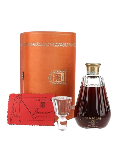 Camus Cognac Bottled 1980s - Baccarat Crystal Decanter 70cl / 40%