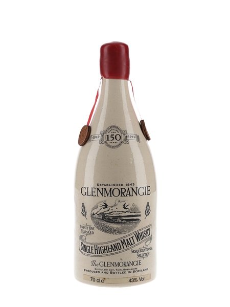 Glenmorangie 21 Year Old Ceramic Decanter 150th Anniversary 70cl / 43%