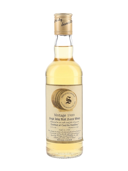 Caol Ila 1989 10 Year Old Bottle 1999 - Signatory Vintage 35cl / 43%