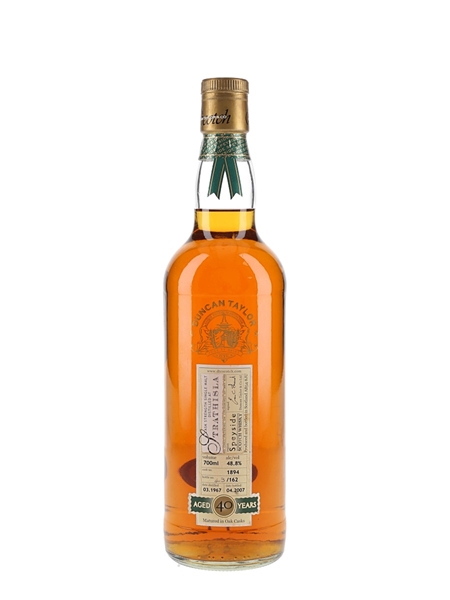 Strathisla 1967 - Single Cask No.1894 Bottled 2007 - Duncan Taylor 70cl / 48.8%