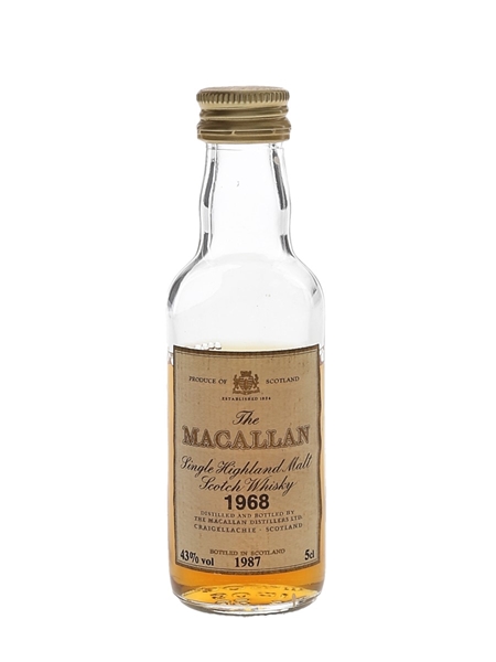Macallan 1968 Bottled 1987 5cl / 43%
