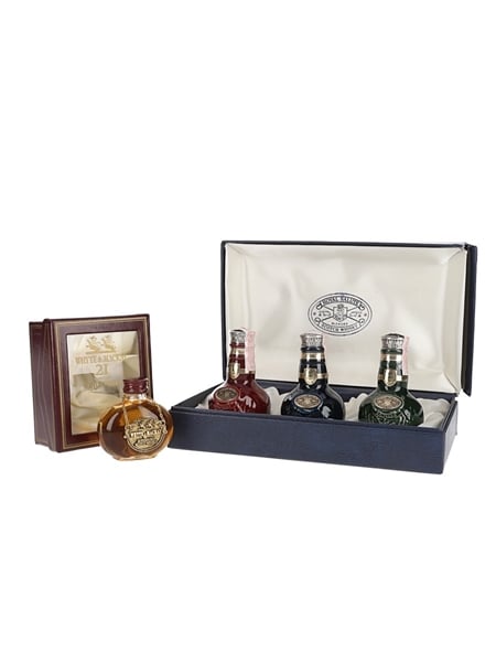 Royal Salute 21 Year Old & Whyte & Mackay 21 Year Old Wade Ceramic Decanter 4 x 5cl / 40%