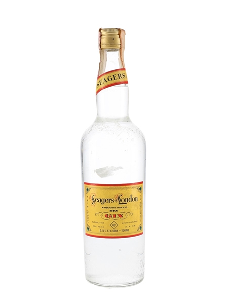 Seagers Of London Dry Gin Bottled 1970s 75cl / 40%