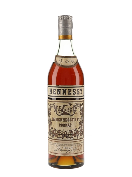 Hennessy 3 Star Bottled 1950s 75cl / 40%