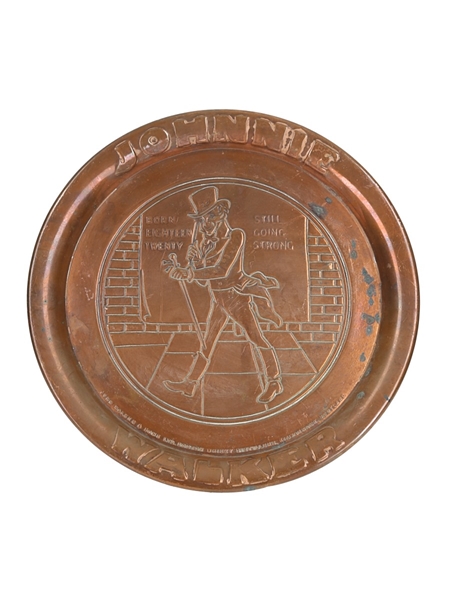 Johnnie Walker Copper Plate 1940s 34cm Diameter