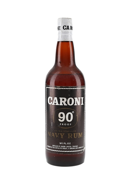 Caroni 90 Proof Navy Rum Bottled 1960s - Tate and Lyle 75.7cl / 51.4%