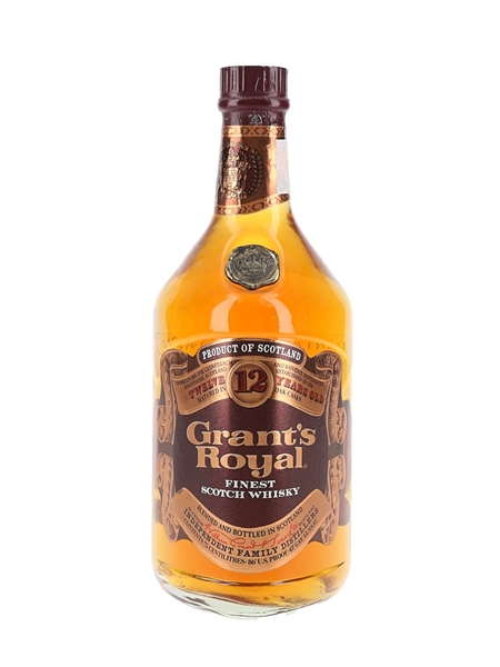 Grant's Royal 12 Year Old Bottled 1980s - Duty Free 75cl / 43%