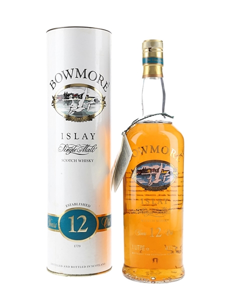 Bowmore 12 Year Old Bottled 1990s 100cl / 43%
