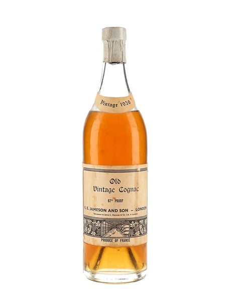 K E Jameson And Son 1930 Old Vintage Cognac Bottled 1960s 70cl / 38.2%