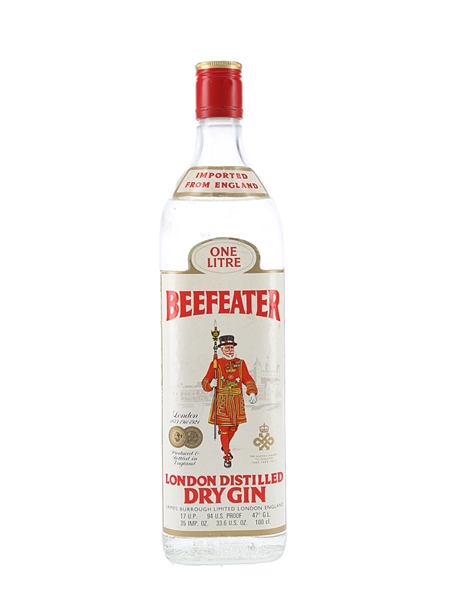 Beefeater London Distilled Dry Gin Bottled 1970s 100cl / 40%