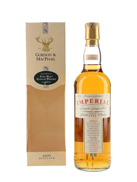 Imperial 1991 Bottled 2003 - Gordon & MacPhail 70cl / 43%