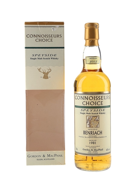 Benriach 1981 Connoisseurs Choice Bottled 2003 - Gordon & MacPhail 70cl / 43%