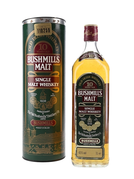 Bushmills 10 Year Old  100cl / 43%