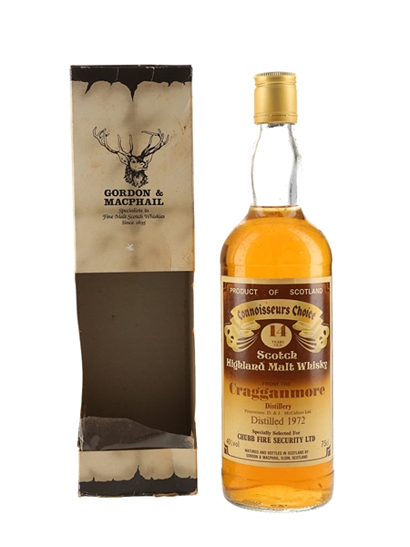 Cragganmore 1972 14 Year Old Bottled 1980s - Connoisseurs Choice 75cl / 40%