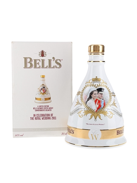 Bell's Ceramic Decanter Royal Wedding 2011 - William & Katherine 70cl / 40%
