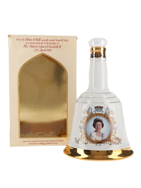 Bell's Ceramic Decanter Queen Elizabeth II 60th Birthday 75cl / 43%
